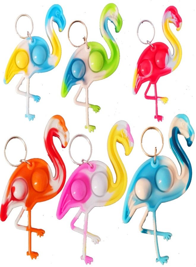 PSDFH 30 Packs Funny Summer Present Unique Mini Flamingo Assorted fidgets Bubble Toys for Kids Children Classroom Students Gifts from Teacher,Birthday Party Favors - Image 1